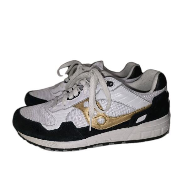 Saucony Shadow 5000 Retro Sneakers White/Gold/Black S70919-1 Men\'s Size 9.5 EUC main image 7